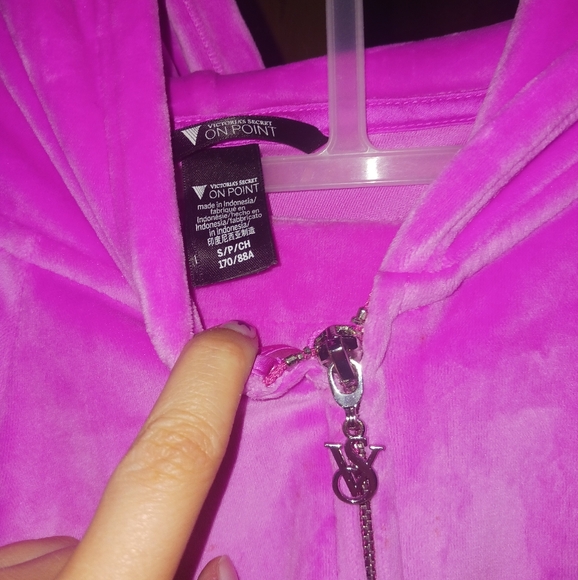 Victorias Secret Pink Velour Tracksuit Set - Picture 2 of 4